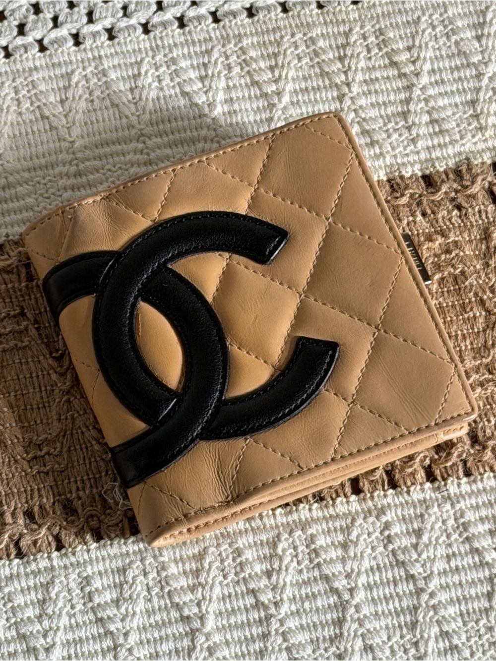 Chanel Quilted Lambskin Cambon Wallet